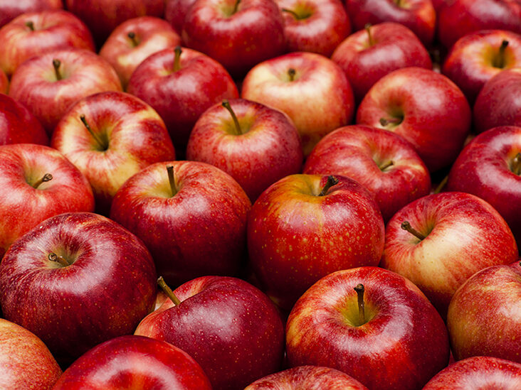 close up of red royal gala apples